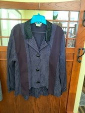 Vintage Art to Wear Silk Womens M Multicolor Jacket Blazer Y2K Work Career Indie