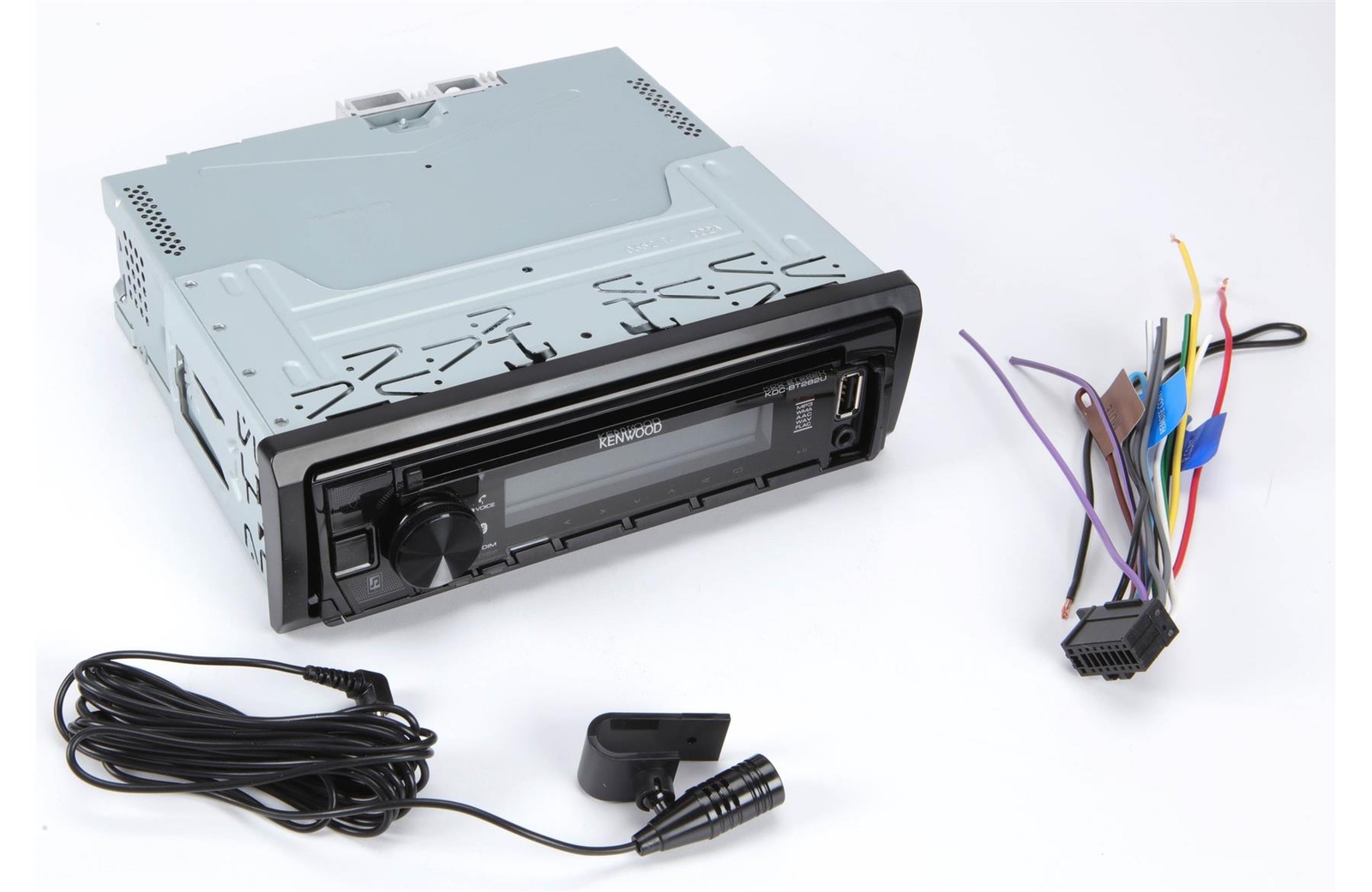 Kenwood KDC-BT282U Bluetooth Hands Free AM/FM CD Car Stereo w/USB & AUX ...