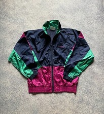 Vintage Adidas Originals Top Track Jacket 90s Multi Color Nylon Size S-M