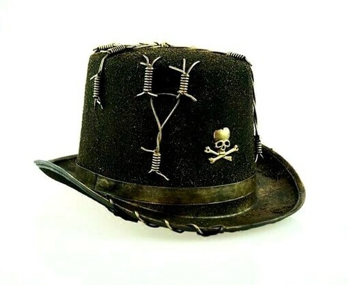 Gothic Voodoo Top Hat Steampunk Hat 