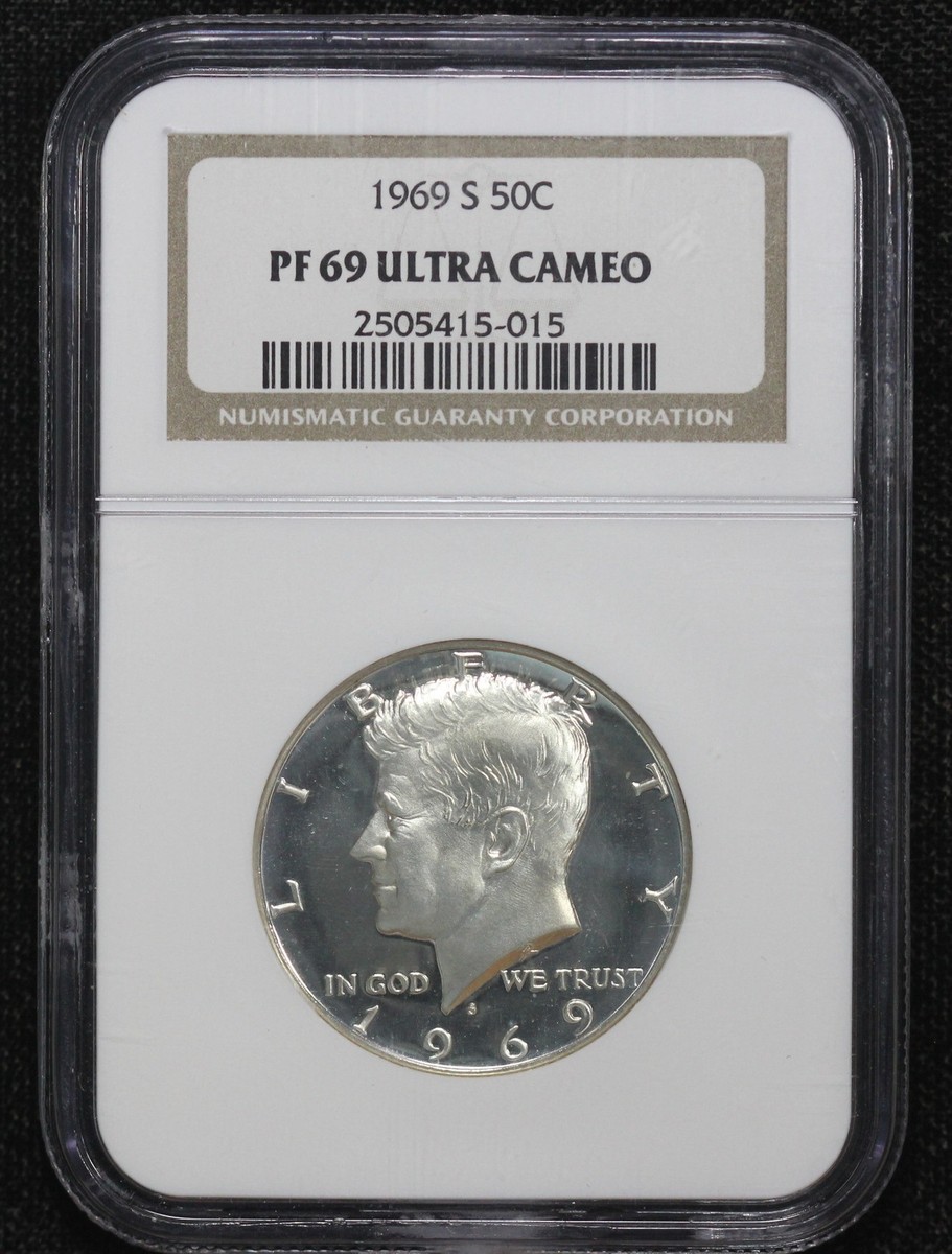 1969-S Proof Kennedy Half Dollar NGC PF-69 Ultra Cameo 42V6 | eBay