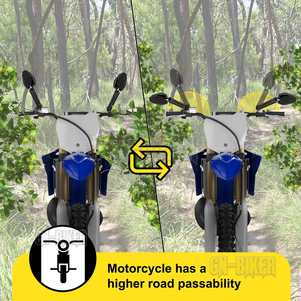 Kit de dos espejos - Ajustable, Doble Sport, ADV, con perno de bola, con brazo Foto 4 de 4