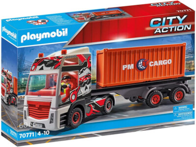 Playmobil City Action 70771 transport truck Le Cargo semi trailer NEW