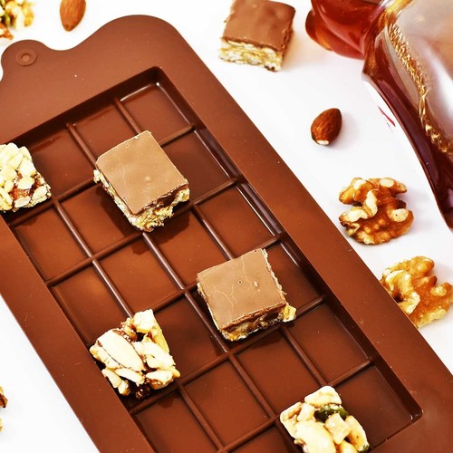 Silicone Chocolate bar breakable Mold, For Homemade Candy Bar Cookie...