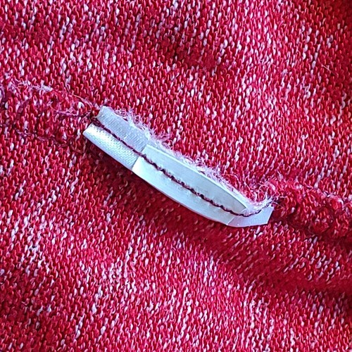 Top pigiama, vecchio blu navy, rosso/nero a quadretti, manica lunga, M - Foto 4 di 4