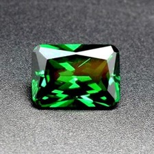 8x10 mm Columbia Natural Mined Green Emerald 3.18 ct Emerald Cut VVS Loose Gems