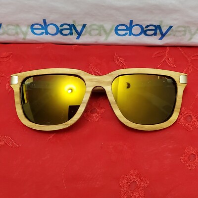   FENTO Handmade Wooden Gray 53 19 140 Luxury Unisex Square Sunglasses