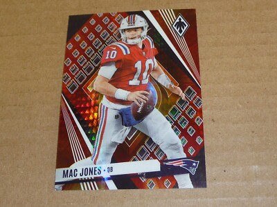(B) 2023 Panini Phoenix PREMIUM SET FIRE BURST /340 MAC JONES PATRIOTS #10