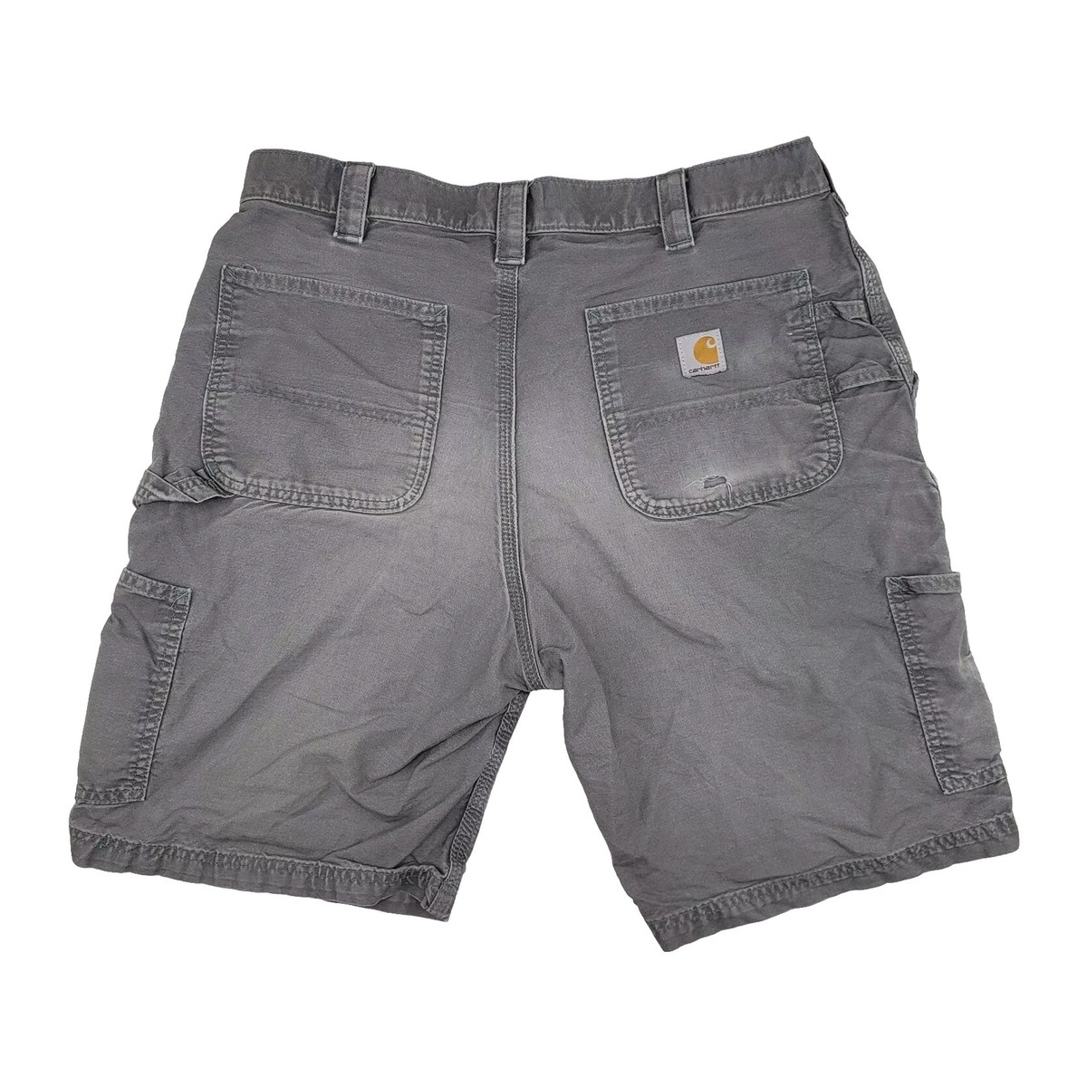 Carhartt B147 FAT Original Fit Carpenter Shorts Mens 36 Gray