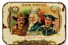 our Union Cigar Labels  Metal Tin Sign  8 x 12  Vintage Retro Look
