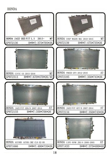 LARGE RANGE OF PERFORMANCE RADIATOR HONDA PRELUDE CIVIC ACURA FIT FROM $199 - Picture 5 of 6
