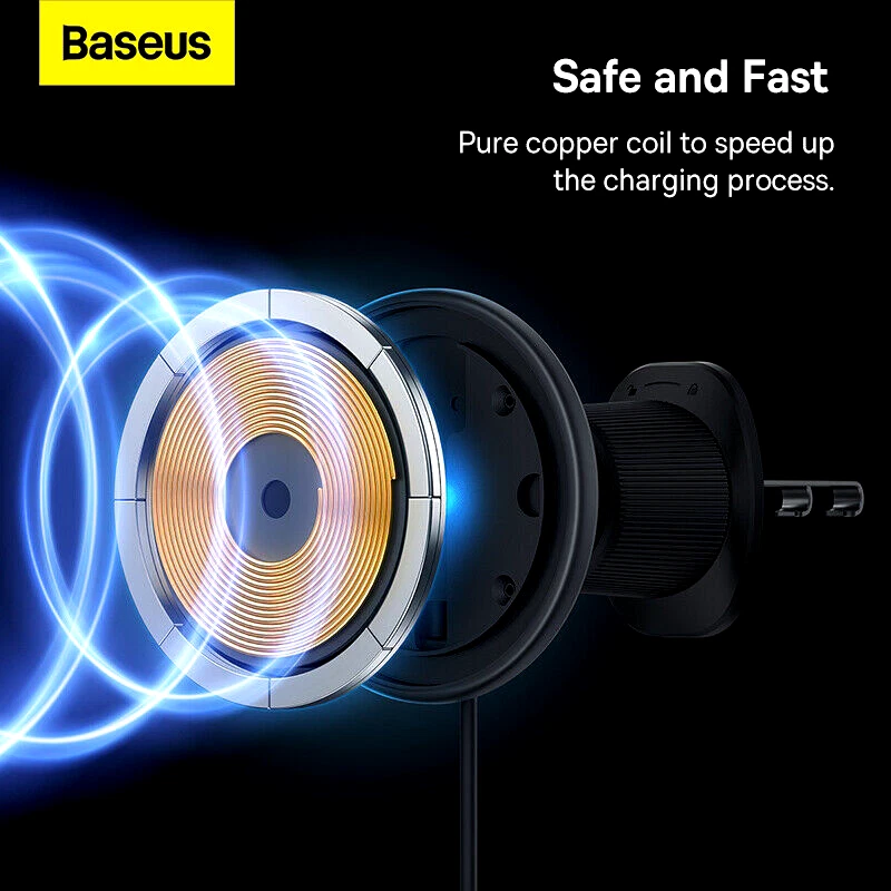 15W Fast Car Wireless Charger Magnetic Phone Holder For iPhone17 16 15 14 13 - Image 4 of 4