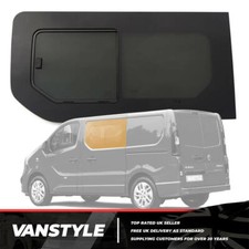 FITS VAUXHALL VIVARO 14>19 SLIDING OPENING WINDOW GLASS PANE SLIDING DOOR LEFT