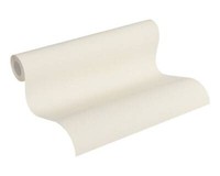 A.S. CréAtion Tapete Vliestrendwall 37272-3 Metallics Weiß Struktur Uni