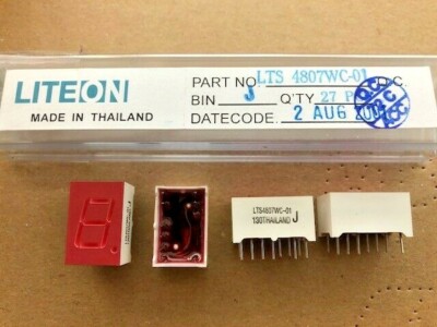 27 Stück LED Anzeige LiteOn LTS4807WC-01 Liteon - BIN ''J''