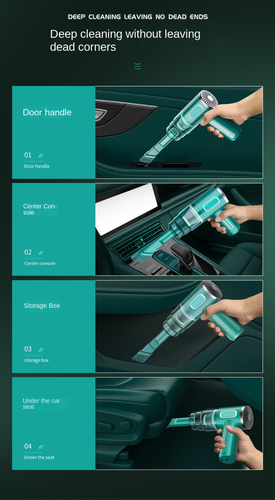 Aspiradora de Mano Inalámbrica Coche Hogar Mini USB Recargable 5000Pa Succión - Imagen 20 de 23