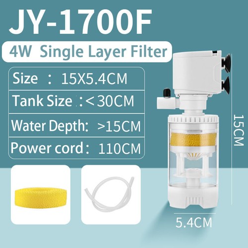 Fish Tank Filter 3-in-1 Internal Aquarium Filtration 4W-35W Pump for Small Tanks - Picture 17 of 28