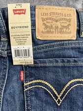 Levi  s Boyfriend Jeans Stretch Girls Size 10 Reg 27x27 NWT