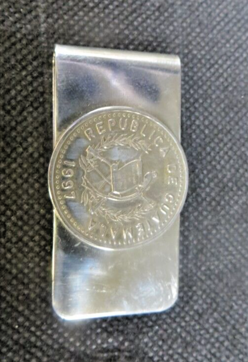 1991 Guatemala 25 Centavos Coin Money Clip-image