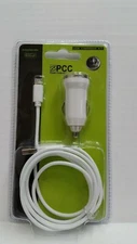 4' Micro USB 2-in-1 Cell Phone Charging Kit Android / Blackberry White 50076 