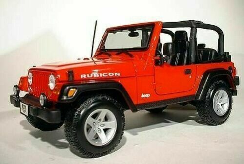 Jeep Wrangler Rubicon Red 1:18 Model 31663R MAISTO | eBay