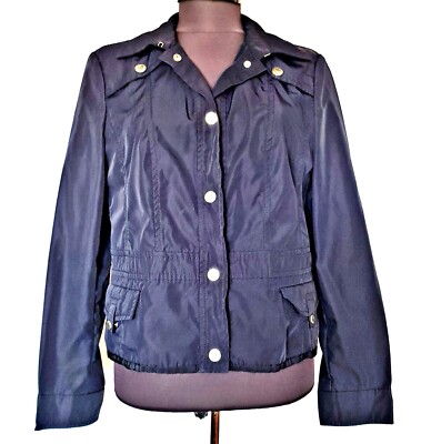 ITALY VINTAGE WEEKEND BY MAX MARA BROWN VISCOSE BLEND WOMENS JACKET US 6 EU 34