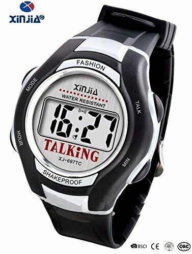 Orologio Parlante XJ-697Ti Anziani Bambini Non Vedenti Vocale Italiano  Digitale | eBay