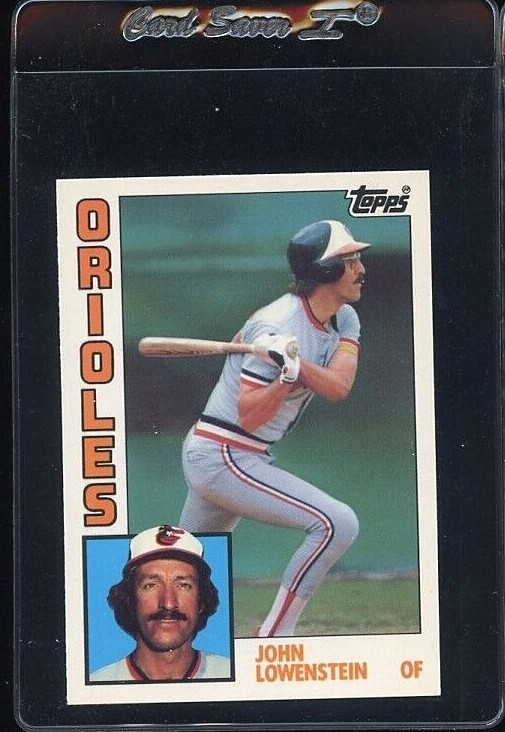 1984 TOPPS TIFFANY #604 JOHN LOWENSTEIN BALTIMORE ORIOLES 