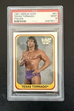 1991 Merlin WWF Italian #67 Texas Tornado Mint PSA 9 Kerry Von Erich WWE Card