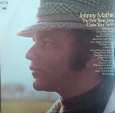 LP Johnny Mathis The First Time Ever (I Saw Your Face) NEAR MINT Columbia