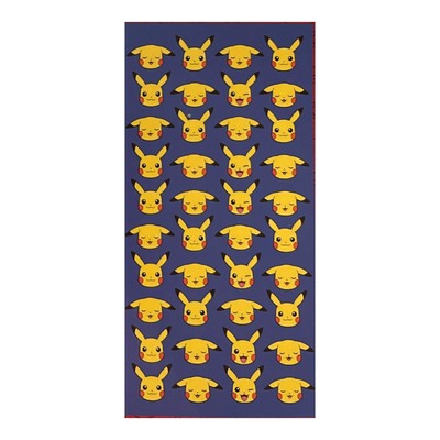 Towel - Pokemon - Pikachu Allover Face Blue Navy 27x54'' NEW