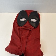 Deadpool Full Face Mask Red Black Stretch Fabric Cosplay Halloween Adult One Siz