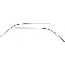 1967-68 Camaro 1967-69 Firebird Interior Headliner Side Moldings Polished 1967-68 Camaro 1967-69 Firebird Interior Headliner Side Moldings Polished