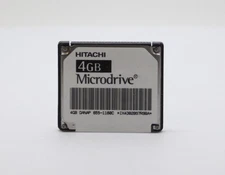 Hitachi 4 GB MicroDrive HMS360404D5CF00 for MP3 player/True IDE CF (13G1768)