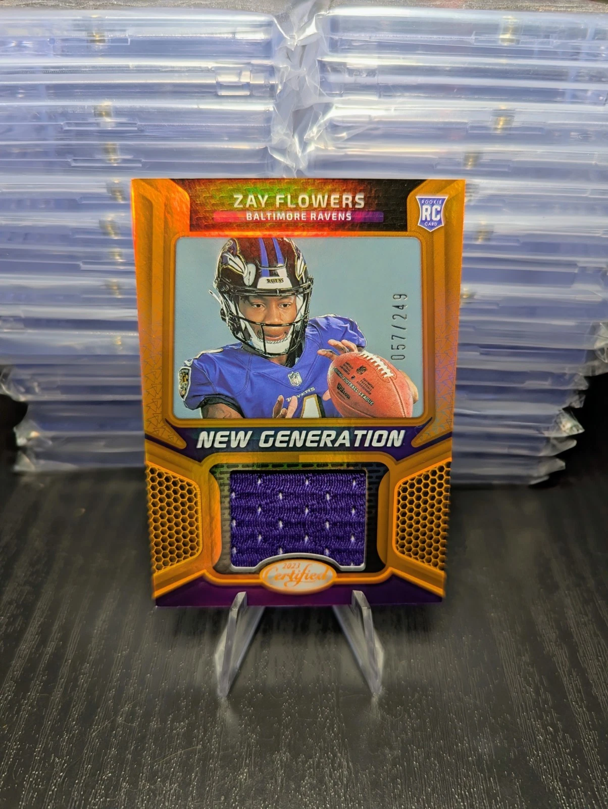 Zay Flowers Panini Certified New Generation Jersey #NGJM4 Mirror Blue