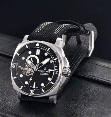 Pagani Design PD-1736 NH39 Open Heart Automatic 43mm Diver Watch
