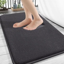 OLANLY Thick Memory Foam Bath Mat Rug 34x21, Extra Soft Absorbent Bathroom Ru...