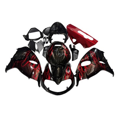 Black Red Flames Fairing for Suzuki TL1000R 1998 1999 2000 2001 02 2003 Fairings