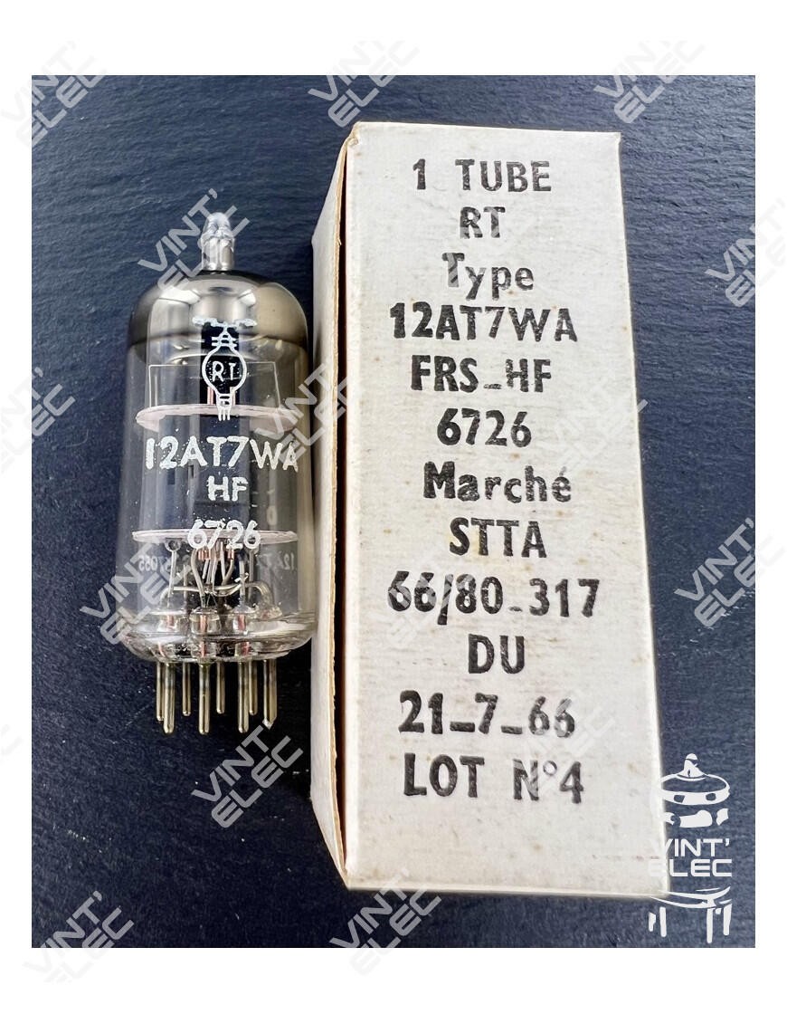 Tube 12AT7WA RT RADIOTECHNIQUE double triode ECC81 6201 lampe préampli guitare hi-fi