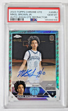 2024 Topps Chrome Overtime Elite - Mikel Brown Jr. - RC OTE border /99 PSA 10