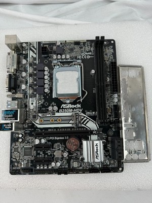 ASRock B250M-HDV Intel B250M-HDV DDR4 mATX Motherboard with I/O Plate