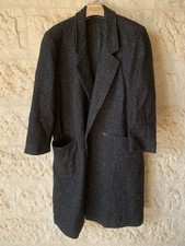 Vintage Dash wool blend camouflage classic double breasted over coat 46R XL