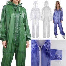 Unisex Adults Raincoat Coverall Workwear Outdoor Jumpsuit Construction Rainwear