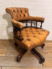 Leather Chesterfield Captains Chair - Free delivery Available