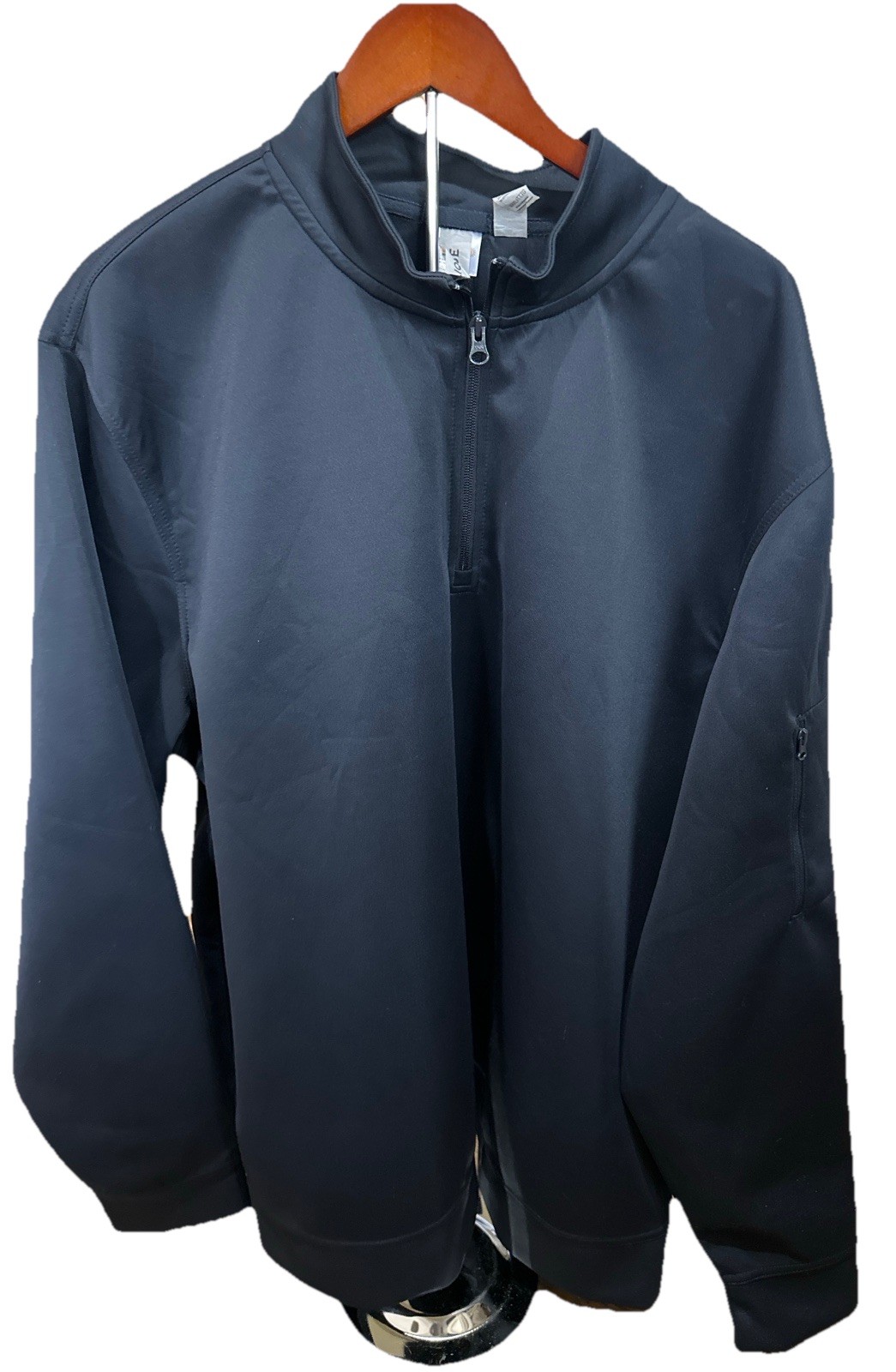 Quarter Zip Pullover Mens Xxxl Black Golf Performance Jacket