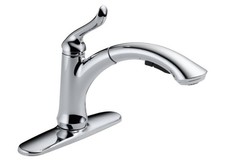 Delta Linden Single 1 Handle Pullout Kitchen Faucet Stainless 4353-SS-DST