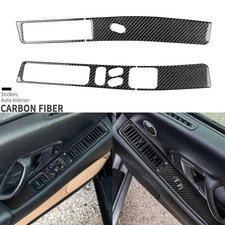 Real Carbon Fiber Interior Window Lift Switch Panel Cover For Acura NSX 1990-05