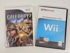 Nintendo Wii Bundle – Call Of Duty 3 & Modern Warfare 3 Games