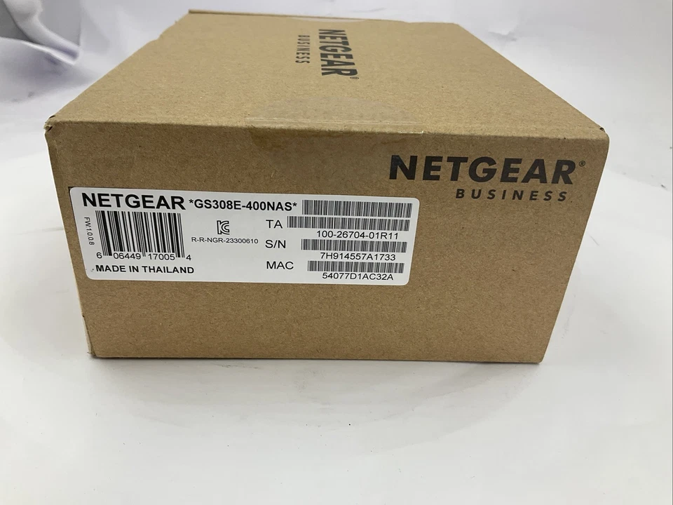 NEW - NETGEAR GS308E 8-port Gigabit Ethernet Plus Switch - Image 3 of 4