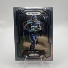2023 Panini Prizm Derrick Hall #388 Rookie Card 0104. rookie card picture